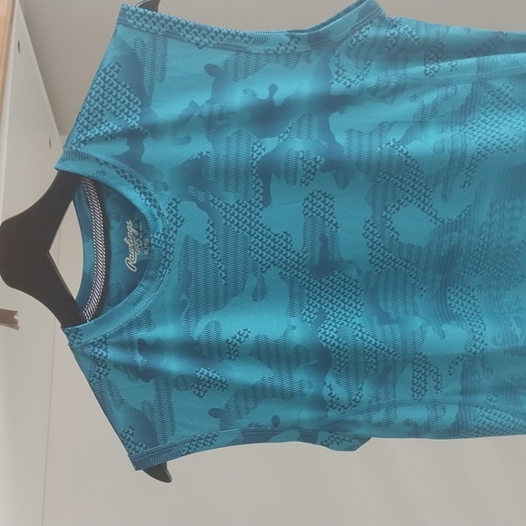 RAWLINGS Sleeveless Active Gym wears Tank sz XL in Blue - Picture 3 of 10